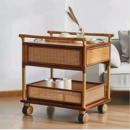 Small cart, advanced medical hairdressing, mobile storage rack, plastic surgery care instrument, hand-pushed tool cart - Image 3