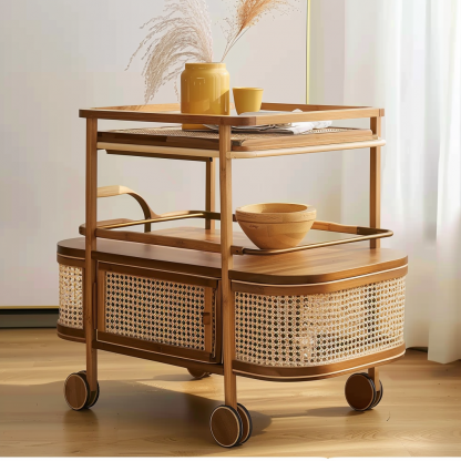 Small cart, advanced medical hairdressing, mobile storage rack, plastic surgery care instrument, hand-pushed tool cart - Image 3