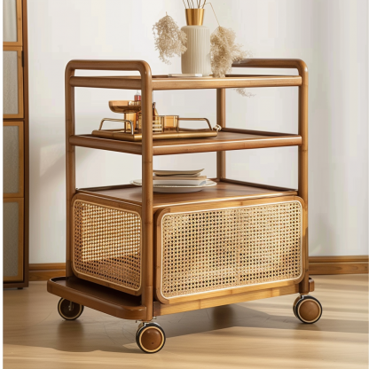 Small cart, advanced medical hairdressing, mobile storage rack, plastic surgery care instrument, hand-pushed tool cart - Image 6