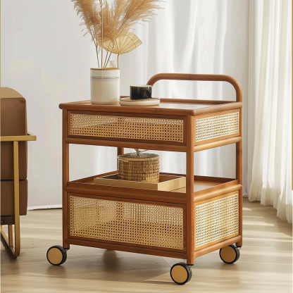 Small cart, advanced medical hairdressing, mobile storage rack, plastic surgery care instrument, hand-pushed tool cart - Image 3