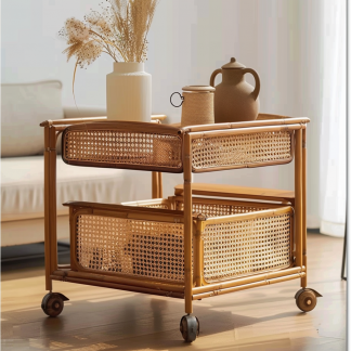 Tea cabinet trolley, Internet celebrity, non-solid wood sofa side table, second-hand movable tea table side cabinet, dining cart
