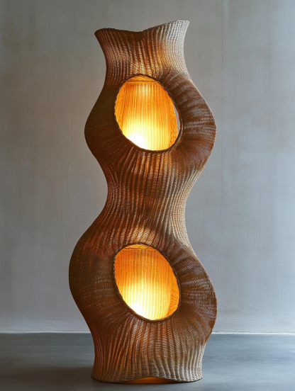 Wabi-sabi style floor lamp, living room sofa, bedroom bedside lamp, creative and personalized designer decorative atmosphere lighting - Image 11