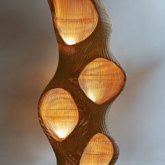 Wabi-sabi style floor lamp, living room sofa, bedroom bedside lamp, creative and personalized designer decorative atmosphere lighting
