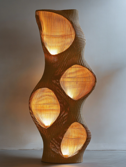 Wabi-sabi style floor lamp, living room sofa, bedroom bedside lamp, creative and personalized designer decorative atmosphere lighting
