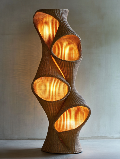 Wabi-sabi style floor lamp, living room sofa, bedroom bedside lamp, creative and personalized designer decorative atmosphere lighting - Image 4