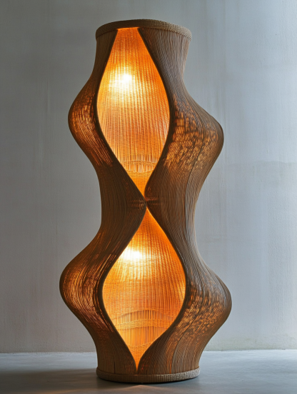 Wabi-sabi style floor lamp, living room sofa, bedroom bedside lamp, creative and personalized designer decorative atmosphere lighting - Image 10