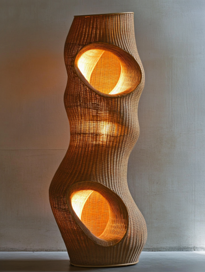 Wabi-sabi style floor lamp, living room sofa, bedroom bedside lamp, creative and personalized designer decorative atmosphere lighting - Image 8