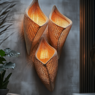 Chinese-style rural retro bamboo hat chandelier, restaurant, bamboo woven antique straw hat, farmhouse, coffee shop, personalized and creative chandelier