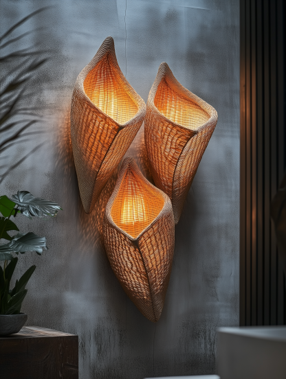 Chinese-style rural retro bamboo hat chandelier, restaurant, bamboo woven antique straw hat, farmhouse, coffee shop, personalized and creative chandelier