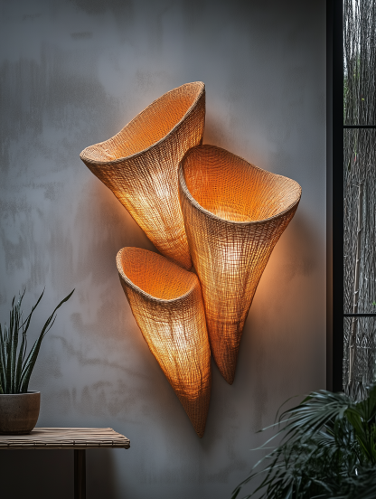 Chinese-style rural retro bamboo hat chandelier, restaurant, bamboo woven antique straw hat, farmhouse, coffee shop, personalized and creative chandelier - Image 3