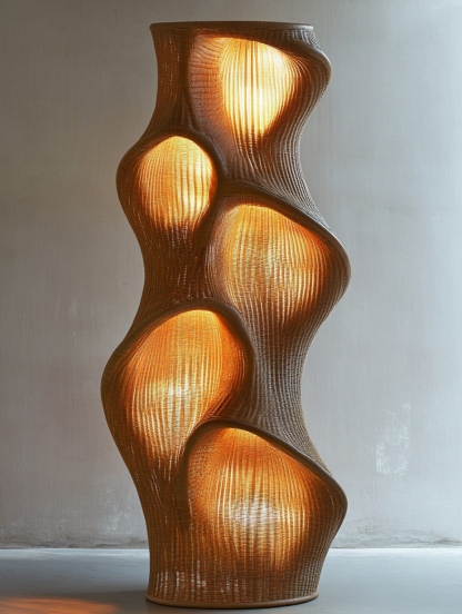 Wabi-sabi style floor lamp, living room sofa, bedroom bedside lamp, creative and personalized designer decorative atmosphere lighting - Image 4