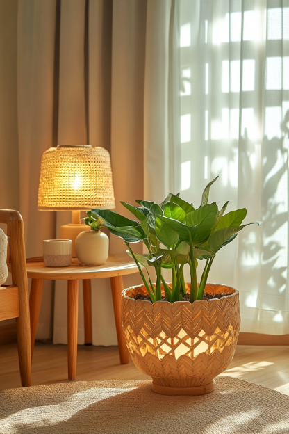 Wabi-sabi style bamboo and rattan chandelier, Zen tea room, homestay designer, living room, bedroom, dining room, retro Japanese personality - Image 5