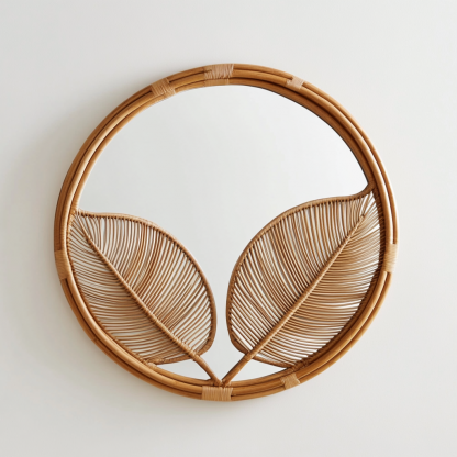 Medieval bathroom mirror decorative mirror, bedroom American-style minimalist washbasin mirror, artistic makeup mirror - Image 3