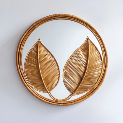 Retro makeup mirror, dressing mirror, wall-mounted, bedroom, bathroom, entrance, dressing table decoration, light luxury half-length mirror, high definition - Image 6