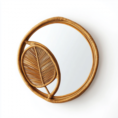 Retro makeup mirror, dressing mirror, wall-mounted, bedroom, bathroom, entrance, dressing table decoration, light luxury half-length mirror, high definition - Image 4