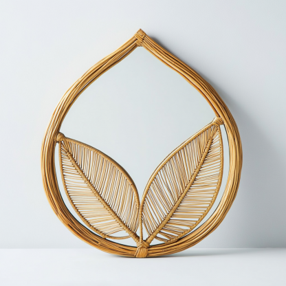 Retro makeup mirror, dressing mirror, wall-mounted, bedroom, bathroom, entrance, dressing table decoration, light luxury half-length mirror, high definition - Image 3