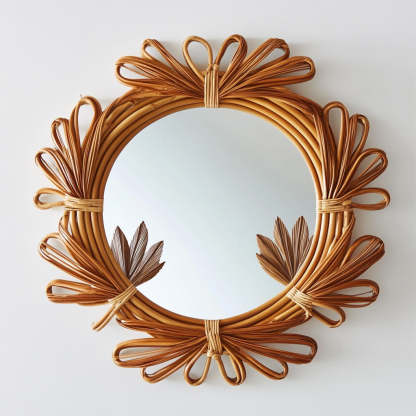 Medieval bathroom mirror decorative mirror, bedroom American-style minimalist washbasin mirror, artistic makeup mirror