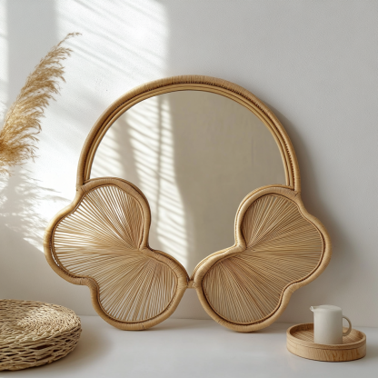 A retro copper and gold living room, French bedroom, shop and hotel, stainless steel makeup mirror - Image 2