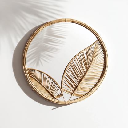 Retro makeup mirror, dressing mirror, wall-mounted, bedroom, bathroom, entrance, dressing table decoration, light luxury half-length mirror, high definition - Image 6
