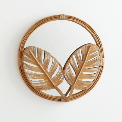 Retro makeup mirror, dressing mirror, wall-mounted, bedroom, bathroom, entrance, dressing table decoration, light luxury half-length mirror, high definition - Image 4