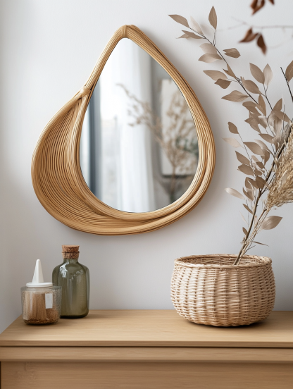 10 popular retro copper and gold living rooms, French bedrooms, shops and hotels, stainless steel makeup mirrors - Image 2