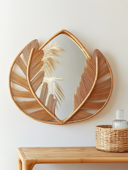 Retractable entrance sliding mirror, cream-style makeup mirror in the bedroom, hotel wall decoration pendant, creative bedside homestay - Image 2