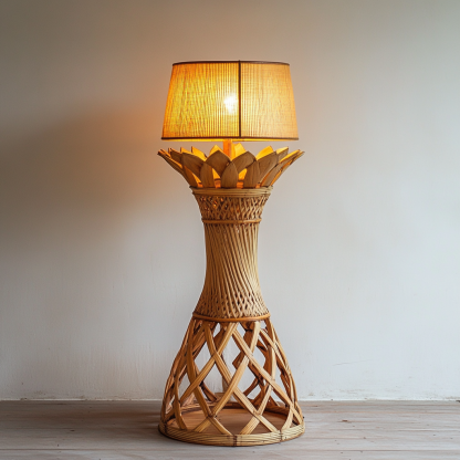 Nordic-style entrance hall, living room, floor lamp, long corridor, interior decorative items and ornaments art - Image 5