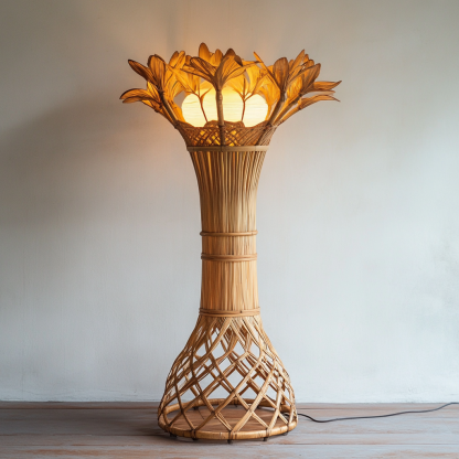 Nordic-style entrance hall, living room, floor lamp, long corridor, interior decorative items and ornaments art - Image 2