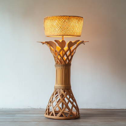 Nordic-style entrance hall, living room, floor lamp, long corridor, interior decorative items and ornaments art - Image 6