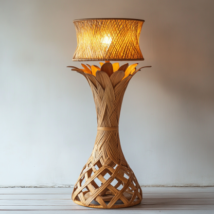 Nordic-style entrance hall, living room, floor lamp, long corridor, interior decorative items and ornaments art - Image 3