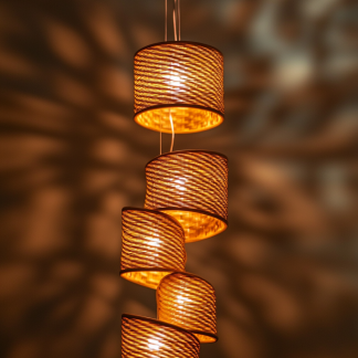 American industrial retro style hemp rope chandelier, coffee shop, clothing store, personalized and creative dining table, restaurant bar counter dining chandelier