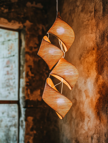 Rattan chandelier, Chinese retro bamboo weaving, Zen style, hotel lobby, Japanese restaurant, hotel, hot pot restaurant, staircase long chandelier - Image 5