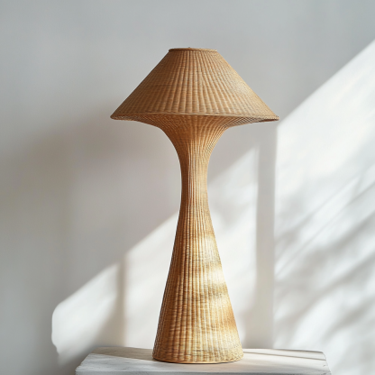 Wabi-sabi style rattan floor lamp, living room homestay, Chinese Zen-style high-end feel, artistic creativity, hand-woven decoration - Image 7