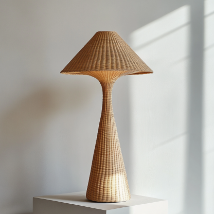 Wabi-sabi style rattan floor lamp, living room homestay, Chinese Zen-style high-end feel, artistic creativity, hand-woven decoration - Image 6
