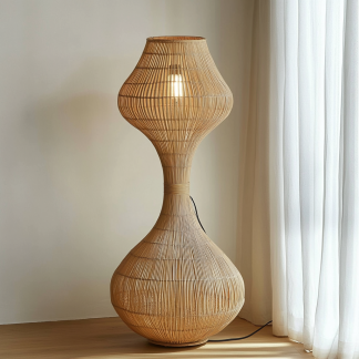 Wabi-sabi style floor lamp, living room sofa beside, bedroom bedside lamp, homestay hotel room decorative lamp