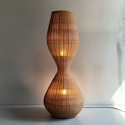 Wabi-sabi style floor lamps, homestay atmosphere, fabric restaurant, living room, Japanese retro hotel, rattan tea room, commercial tea house - Image 9