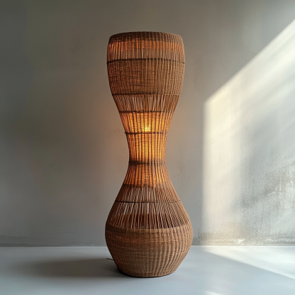 Wabi-sabi style floor lamps, homestay atmosphere, fabric restaurant, living room, Japanese retro hotel, rattan tea room, commercial tea house - Image 8