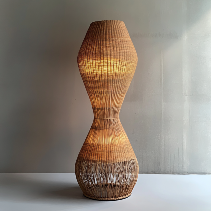 Wabi-sabi style floor lamps, homestay atmosphere, fabric restaurant, living room, Japanese retro hotel, rattan tea room, commercial tea house - Image 6