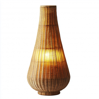 Wabi-sabi style floor lamps, homestay atmosphere, fabric restaurant, living room, Japanese retro hotel, rattan tea room, commercial tea house