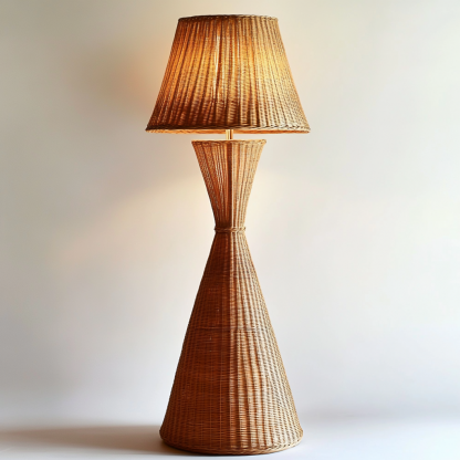 Wabi-sabi style rattan floor lamp, living room, sofa side, bedroom, homestay, high-end designer modern decorative lamp - Image 8
