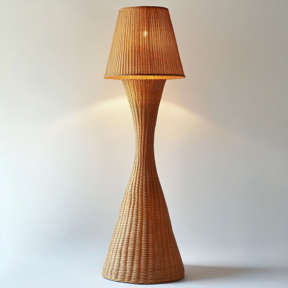 Wabi-sabi style rattan floor lamp, living room, sofa side, bedroom, homestay, high-end designer modern decorative lamp - Image 6