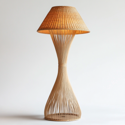 Bamboo woven chandelier, bamboo art Zen-inspired tea room, Chinese restaurant, homestay, Japanese rattan woven lantern, retro creative art lampshade - Image 9