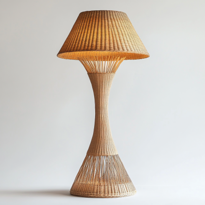 10 Japanese designer twisted art floor lamps, Nordic solid wood creative and personalized bedroom, study and homestay decorative lamps - Image 9