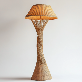 10 Japanese designer twisted art floor lamps, Nordic solid wood creative and personalized bedroom, study and homestay decorative lamps