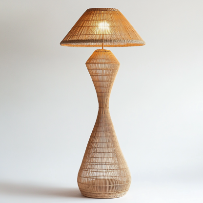 10 Japanese designer twisted art floor lamps, Nordic solid wood creative and personalized bedroom, study and homestay decorative lamps - Image 6
