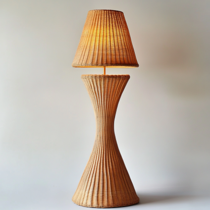 Wabi-sabi style rattan floor lamp, living room homestay, Chinese Zen-style high-end feel, artistic creativity, hand-woven decoration - Image 4
