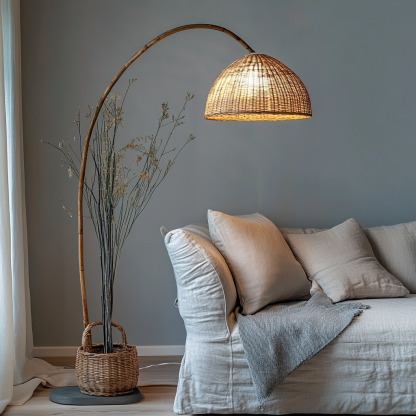 Wabi-sabi style floor lamps, French retro living room, bedroom, study, homestay, tea room, retro designer artistic lamps - Image 9