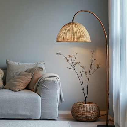 Wabi-sabi style floor lamps, French retro living room, bedroom, study, homestay, tea room, retro designer artistic lamps - Image 7