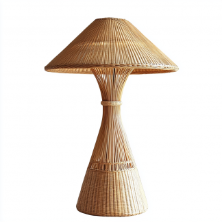 Wabi-sabi style floor lamp, hemp rope, Zen-inspired designer's creative homestay, living room sofa side, bedroom atmosphere standing lamp