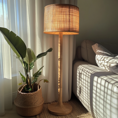 Wabi-sabi style restaurant, rattan weaving floor lamp living room, Japanese retro tea room, clubhouse, bedroom, hotel and coffee shop - Image 5